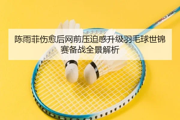 陈雨菲伤愈后网前压迫感升级羽毛球世锦赛备战全景解析